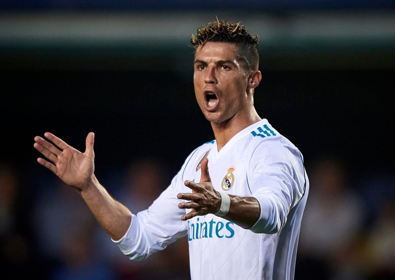 Cristiano Ronaldo cuando vestÃ­a los colores del Real Madrid en 2018