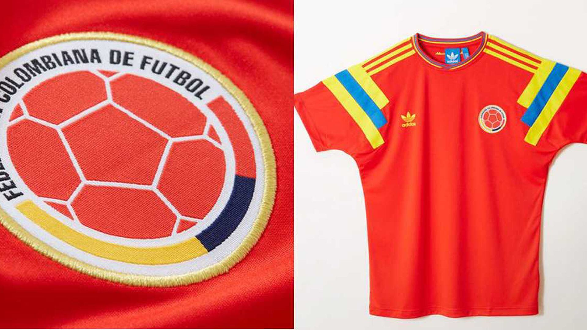conjunto carga No se mueve Camiseta adidas conmemorativa Colombia-Italia 90