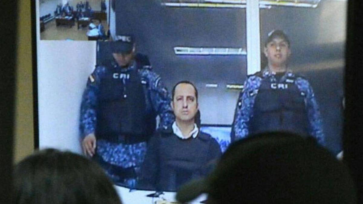 Rafael Uribe compareció por videoconferencia desde la cárcel La Picota.