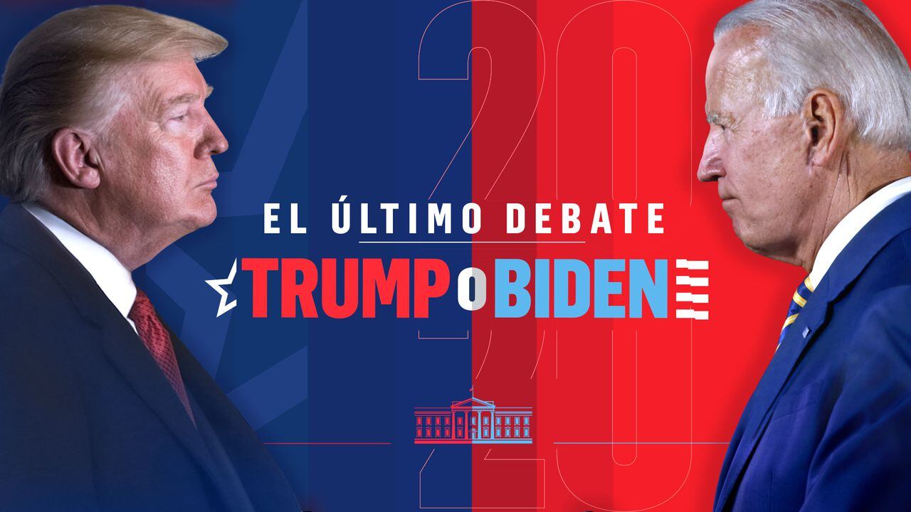 Último debate presidencial entre Joe Biden y Donald Trump en vivo