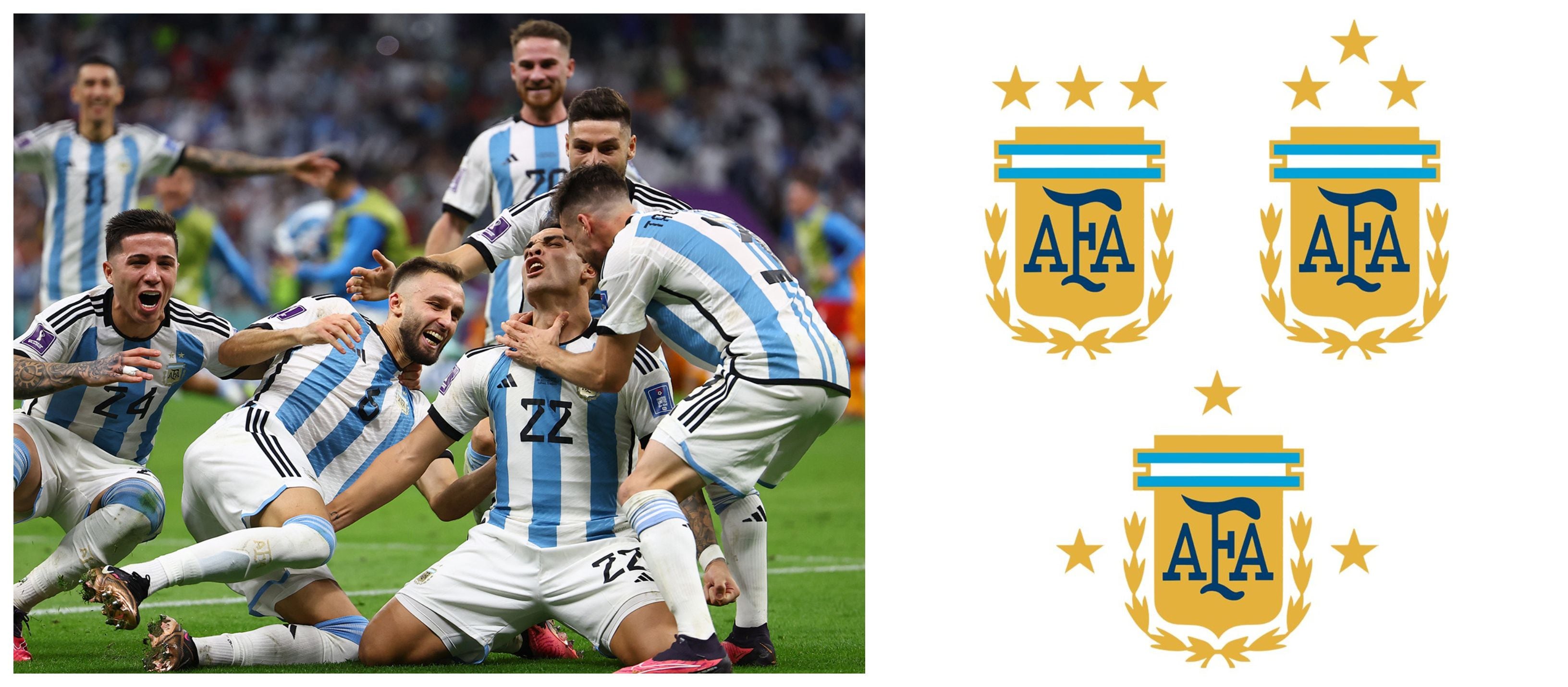 Preguntan a hinchas de Argentina dónde ubicarían la tercera estrella si  ganan el Mundial, ¿pasará lo mismo que con Brasil?