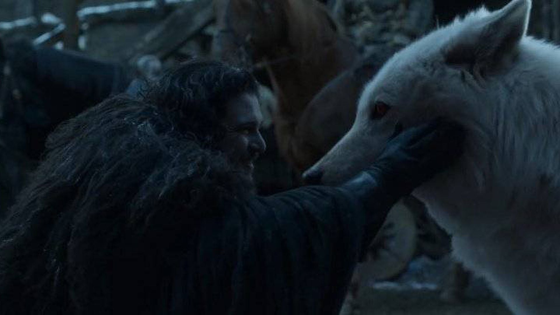 Ghost, el lobo huargo de Jon Snow, termina a su lado en Game of Thrones