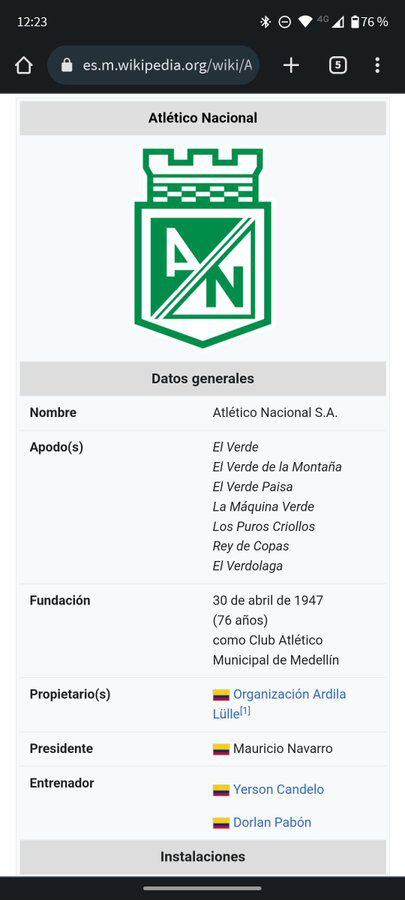Atlético Nacional - Wikipedia