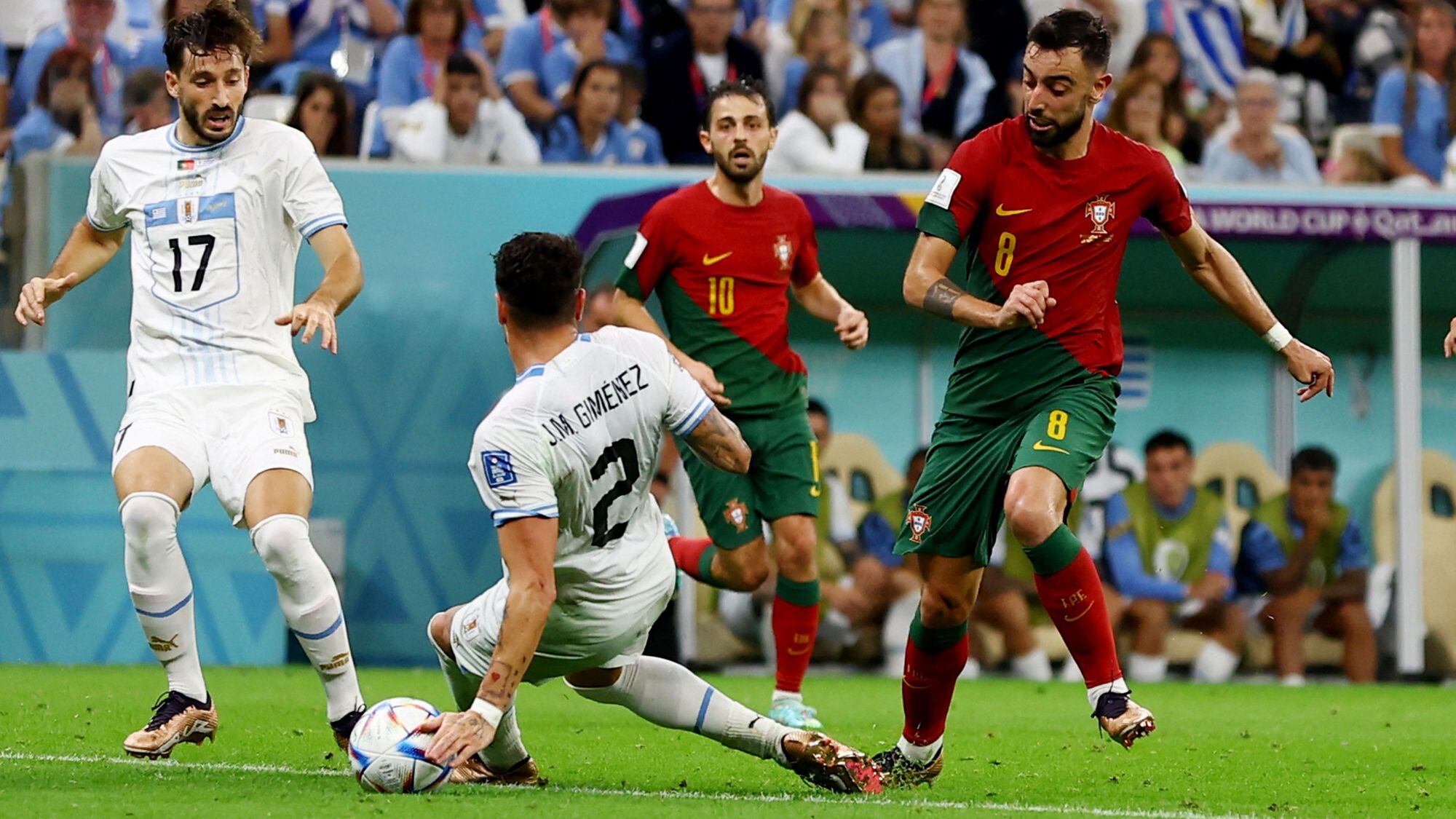 Hincha interrumpió el Portugal vs. Uruguay