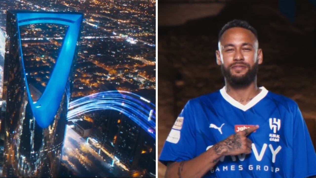 Neymar se vistió con la camiseta del Al Hilal: así fue su presentación