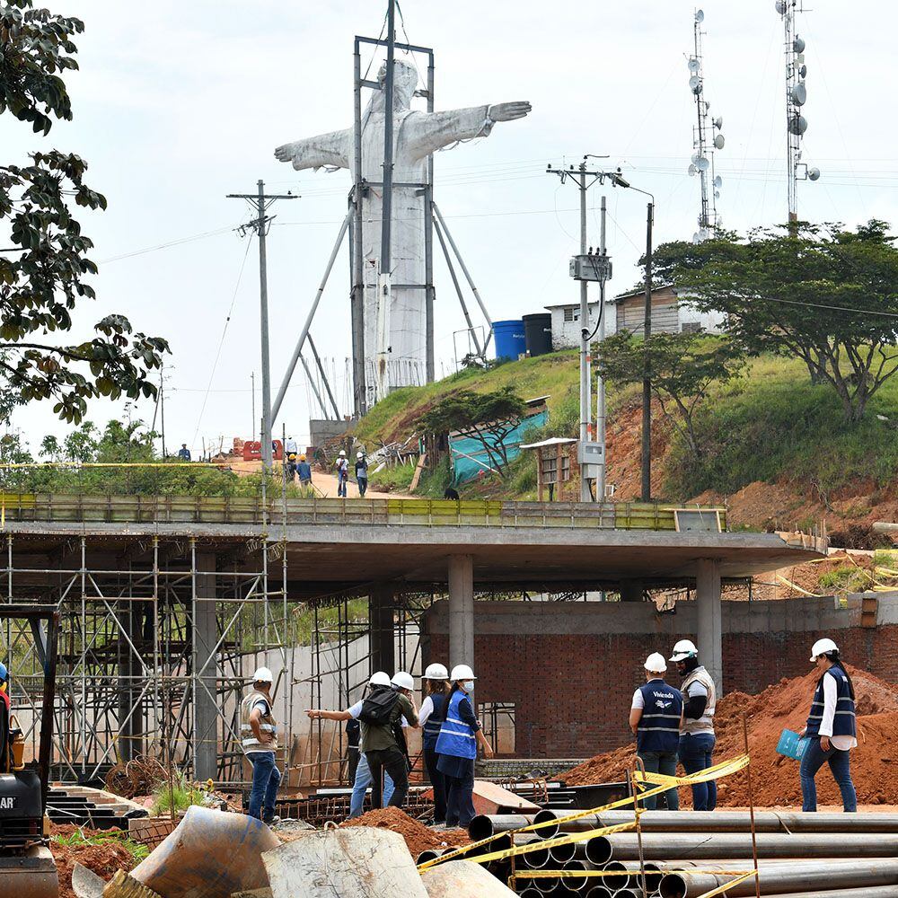 El monumento Cristo Rey de Cali sigue cerrado por obras; ahora se sostendrá  sin estructura metálica de apoyo