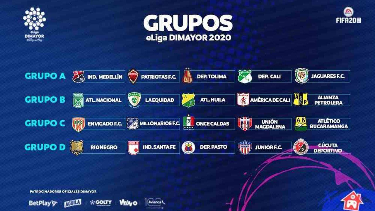 Fútbol definidos los grupos para la liga colombiana virtual