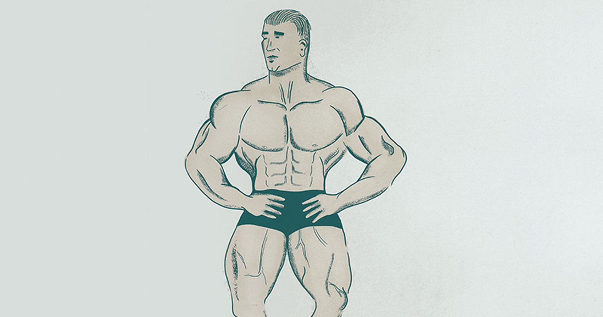 Un Hombre Muscular Sexy Se Prepara Para Hacer Ejercicio En El
