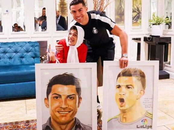 El emotivo momento en el que niño iraní conoció a Cristiano Ronaldo en  Arabia