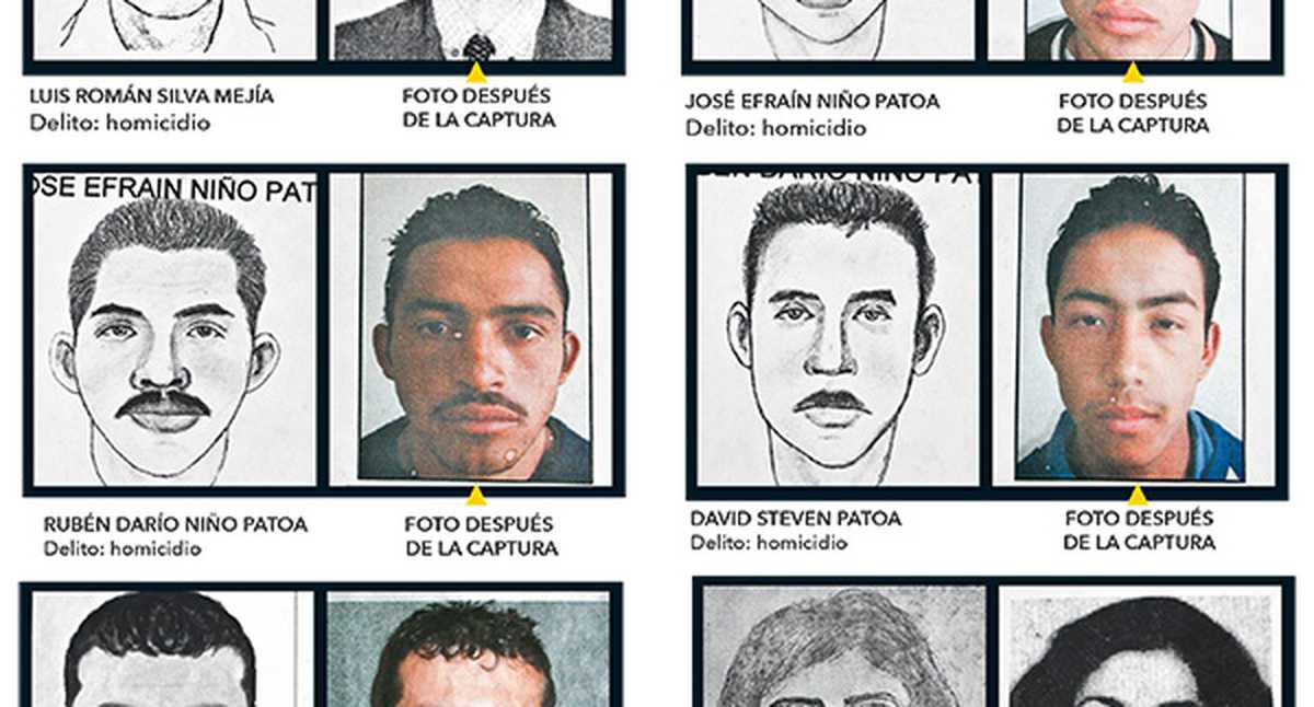 Delincuentes Capturados Y Sus Retratos Hablados 