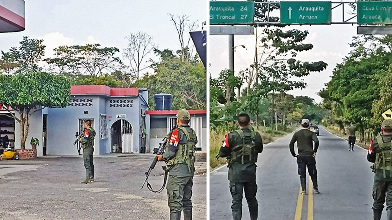     El 16 de enero, mientras el presidente Iván Duque visitaba Arauca, un puñado de hombres del ELN salió a patrullar por las calles del municipio de Arauquita y rápidamente se refugió en Venezuela.