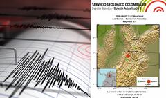 El epicentro del movimientos sísmico fue en el municipio de Los Santos.