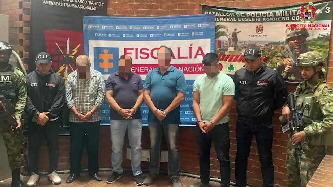Cuatro presuntos disidentes de las Farc fueron capturados en el Valle del Cauca por tráfico de drogas en Centroamérica, Norteamérica y Europa.