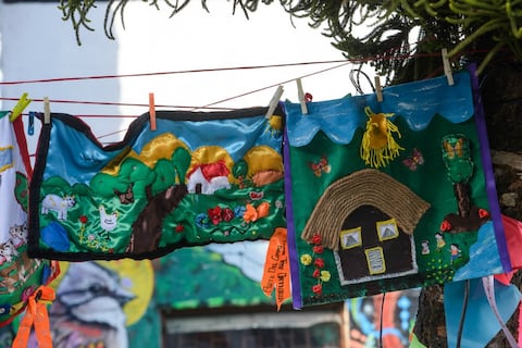 Circuito Borde Sur Arte y Memoria en su paso por Ciudad Bolívar. Foto: Math Valbuena @valbuenamath / Idartes