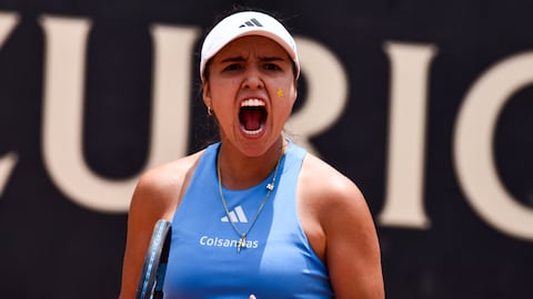 Camila Osorio celebró a rabiar su victoria en Roland Garros