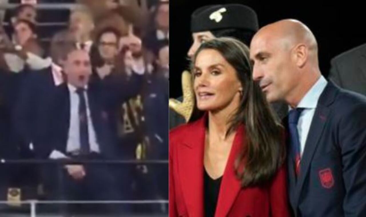 Luis Rubiales estuvo en el palco junto a la Reina Letizia