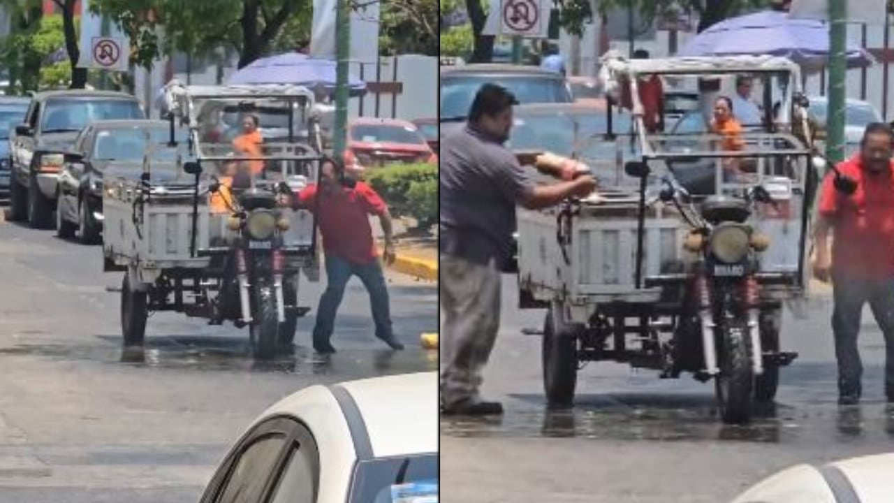 El video de un hombre apagando un incendio con una gaseosa se hizo viral en redes sociales.