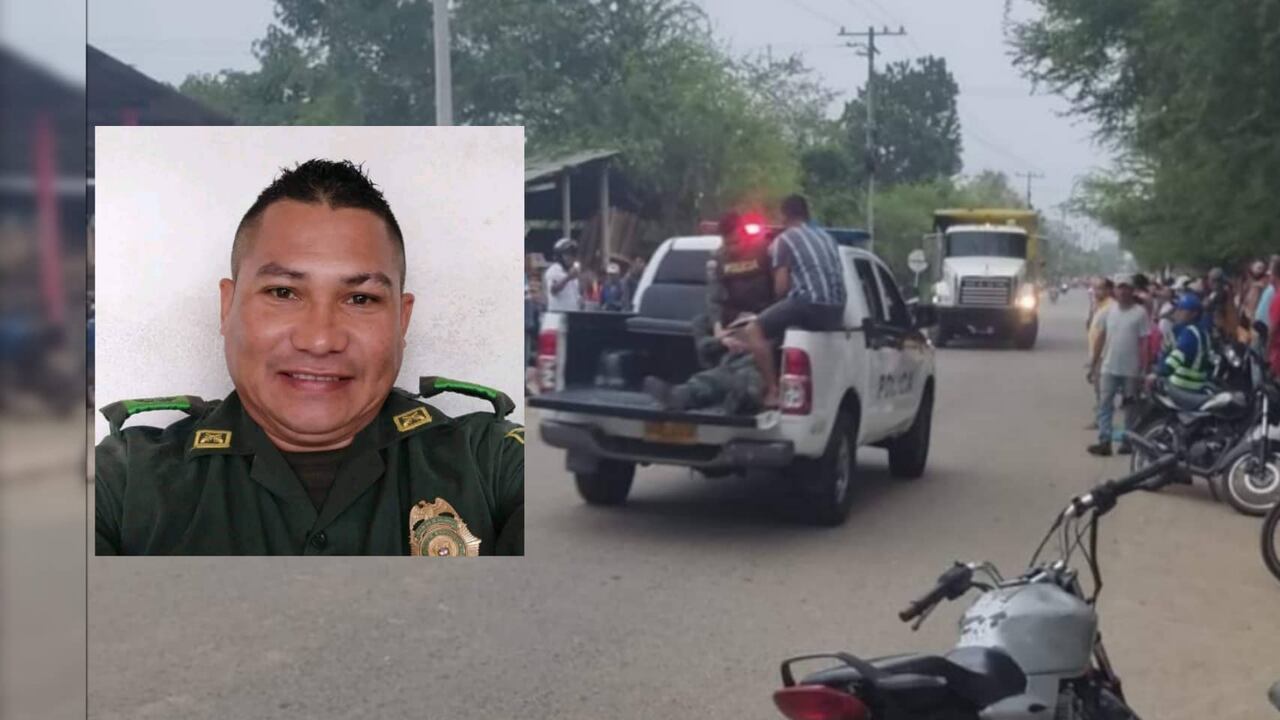 Las autoridades confirmaron el fallecimiento del uniformado Edinson Borja.