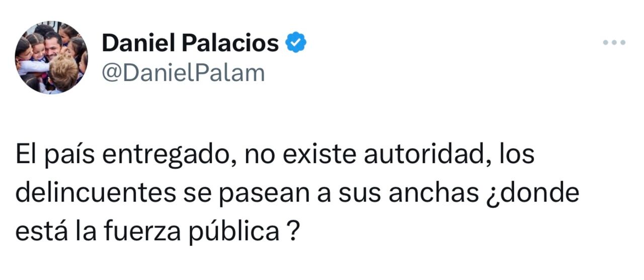 Mensaje Daniel Palacios