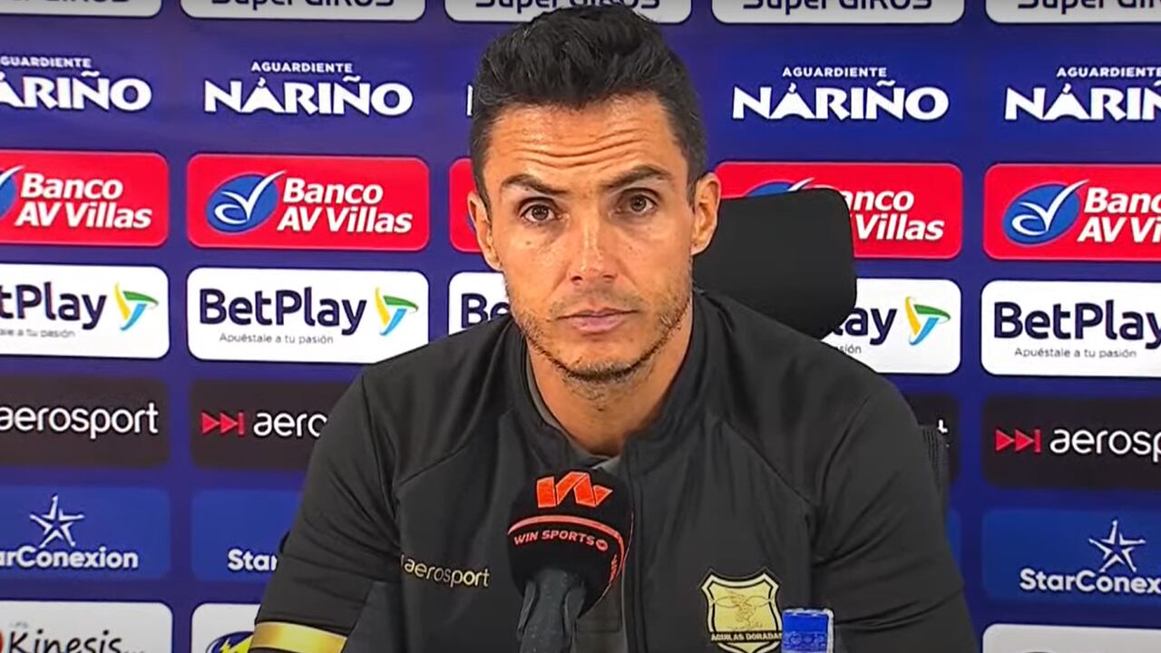 Lucas González, DT de Águilas, en conferencia de prensa tras la goleada 3-0 que recibió ante Deportivo Pasto.