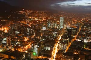 Panoramica Bogotá nocturna