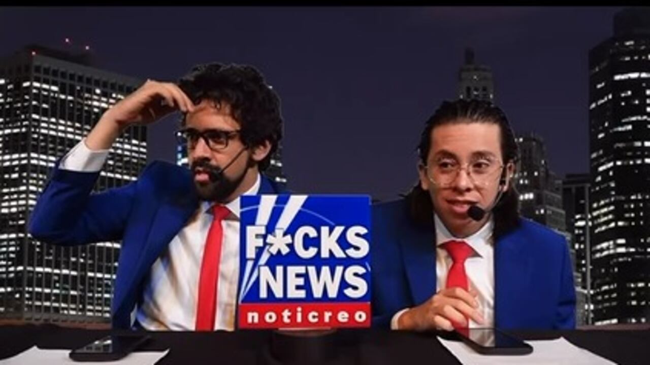 Presentadores del noticiero Fuck News.