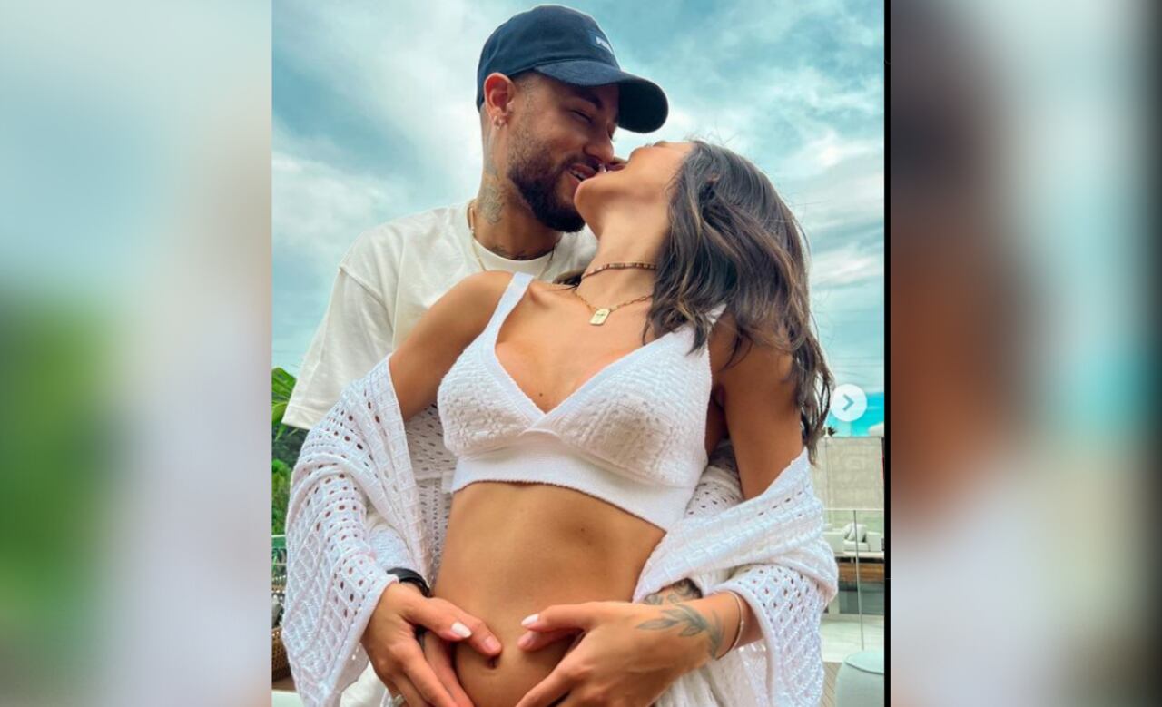 Neymar y su novia Bruna Biancardi.