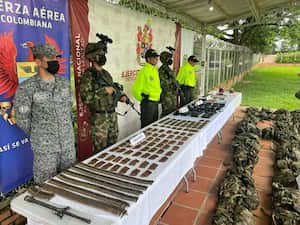 Dos combatientes muertos y abundante material de guerra incautado a las disidencias de las Farc en Tame, Arauca.