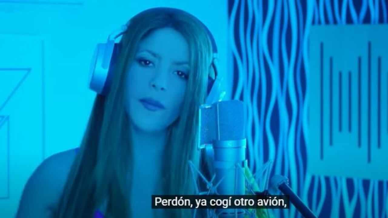 Pantallazo del nuevo video de Shakira