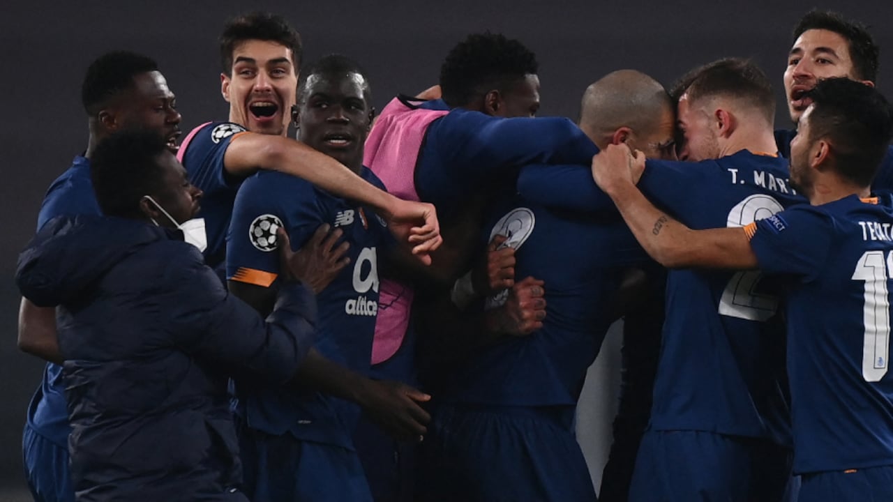 Porto dio la sorpresa en Champions y eliminó a la Juve. Foto: Marco BERTORELLO / AFP