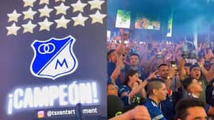 Hinchas de Millonarios celebraron en el Times Square de Nueva York.