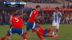 Rodrigo de Paul pudo ser expulsado ante Chile en Copa América 2024