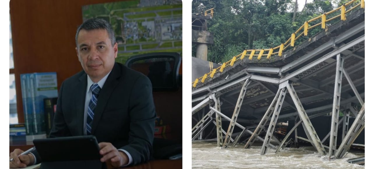 ¿Por qué se cayó el puente sobre el río La Vieja? Presidente de la ANI explica lo que habría ocasionado el desplome.
