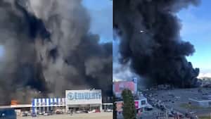 Rusia atacó un supermercado en la ciudad de Jarkov.