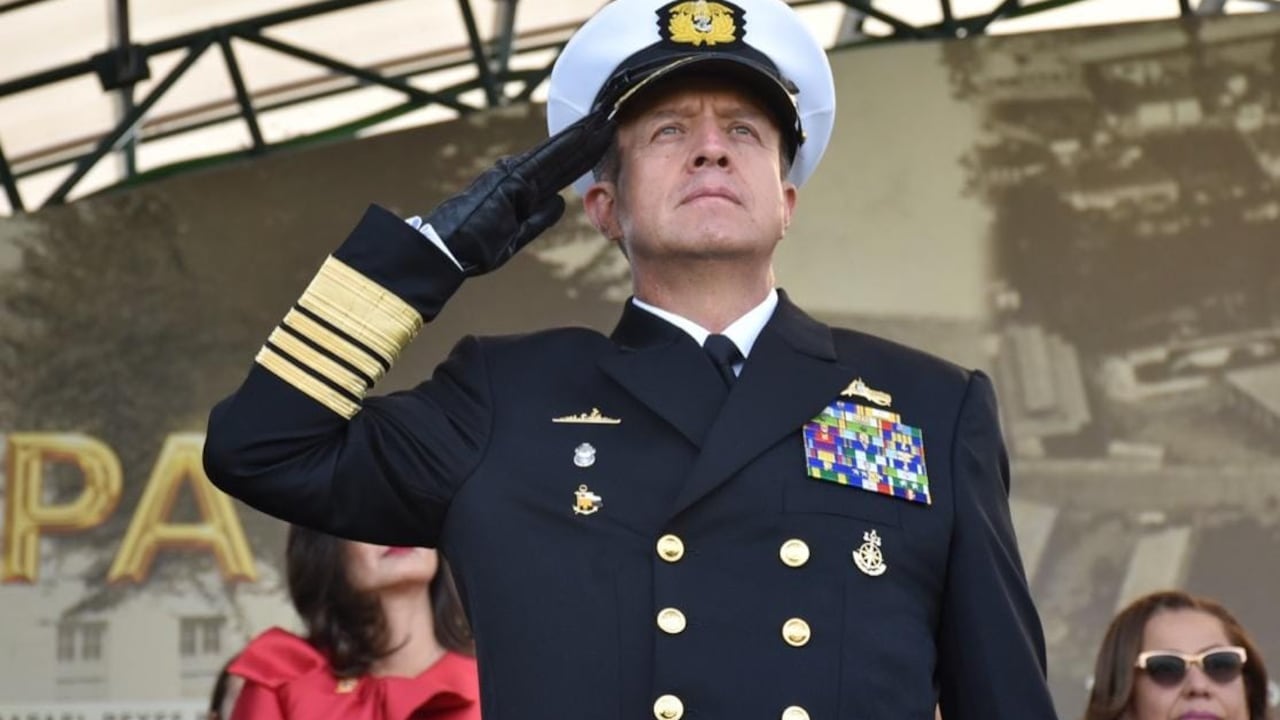 Vicealmirante Hernando Cubides, comandante de la Armada Nacional