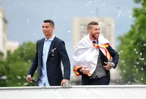 Sergio Ramos y Cristiano Ronaldo.