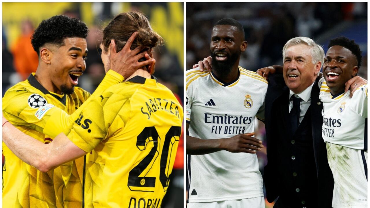 Borussia Dortmund y Real Madrid se enfrentarán en la gran final de la Champions League.