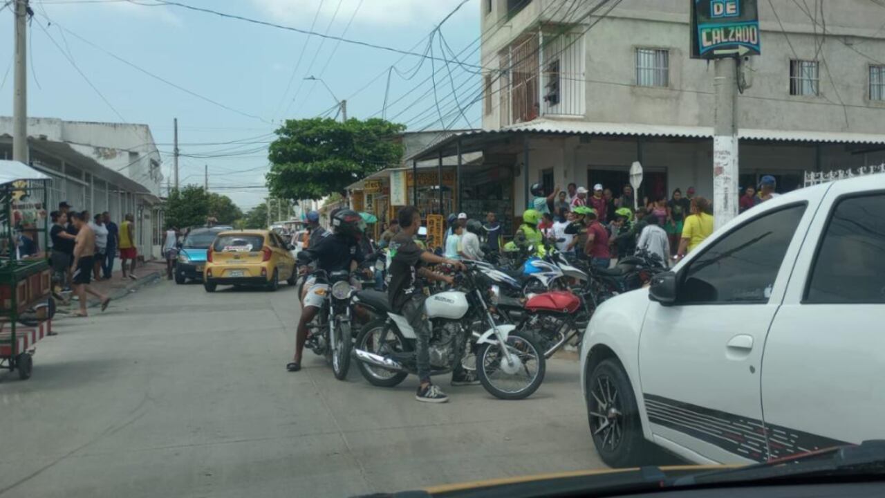 Atentado a policía en Barranquilla.