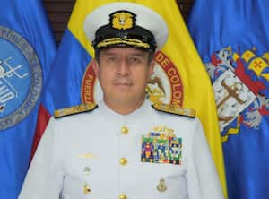 Vicealmirante Francisco Hernando Cubides, comandante de la Fuerza Naval del Pacífico.
