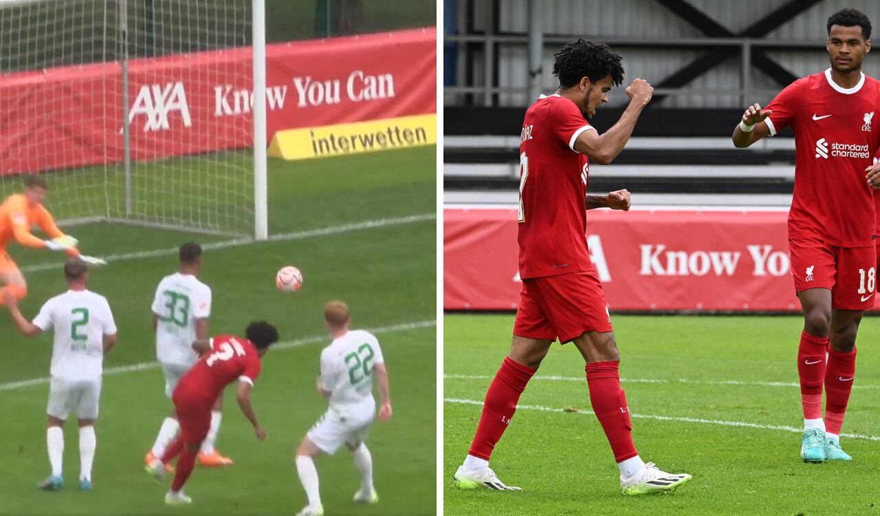 Luis Díaz anotó en la pretemporada del Liverpool durante el 2023.