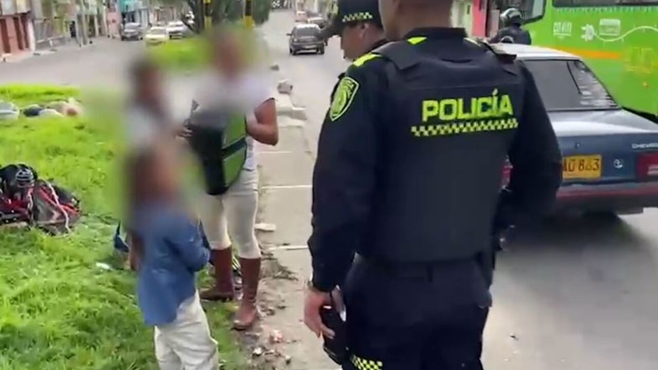 Policía de Bogotá realizó diferentes operativos y rescató  57 niños, niñas y adolescentes de la mendicidad y el trabajo infantil.