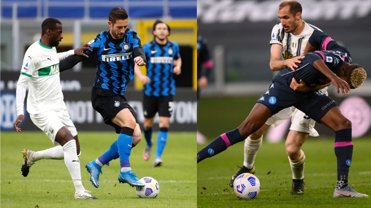 Inter de Milán y Juventus ganaron en la Liga de Italia. Foto: AP / Antonio Calanni / Fabio Ferrari