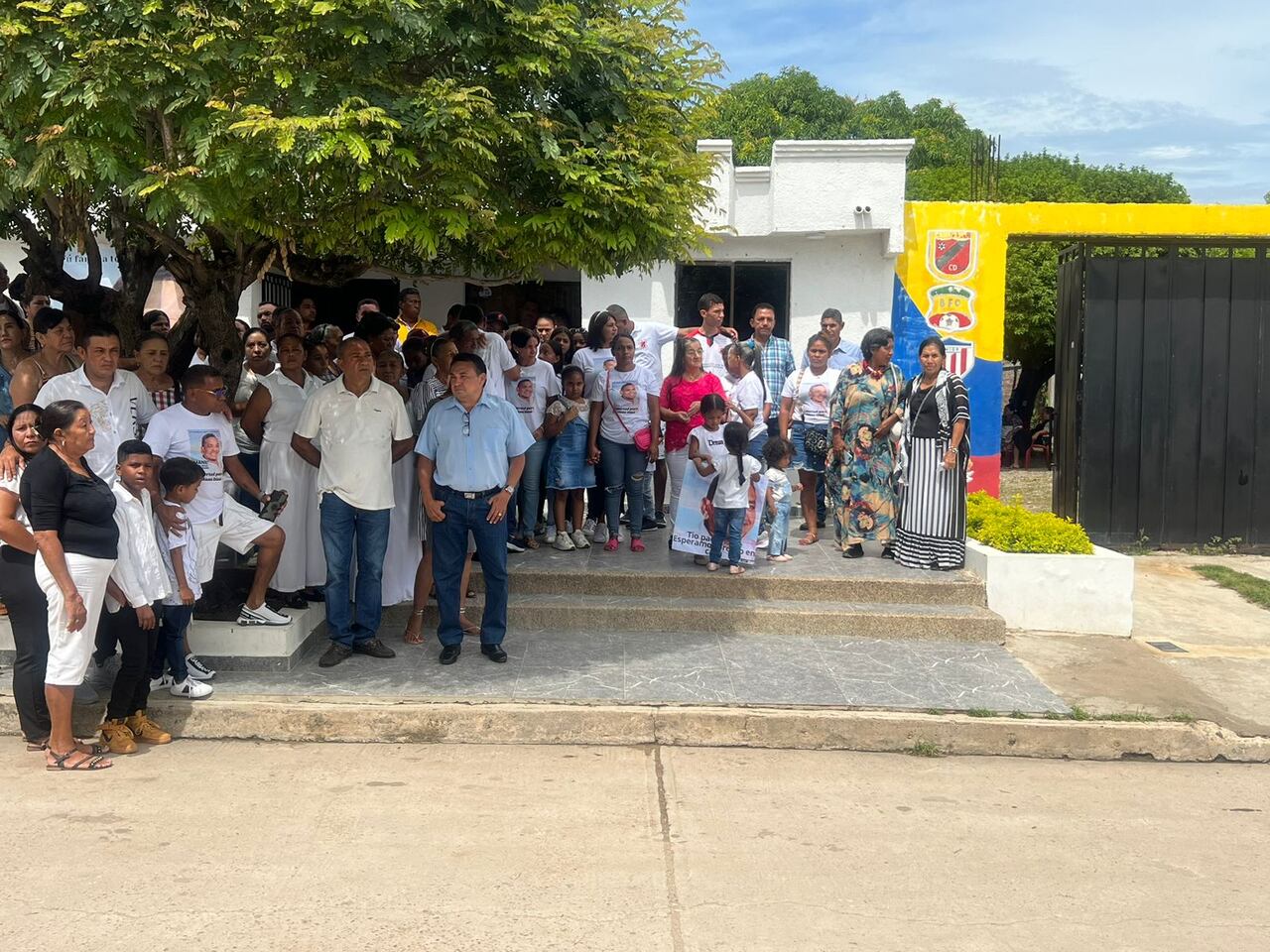 Jornada de movilización en Barrancas exigiendo la libertad de mane Díaz