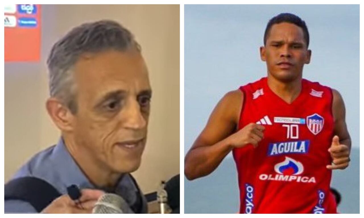 Luis Javier Fernández médico del Junior y Carlos Bacca