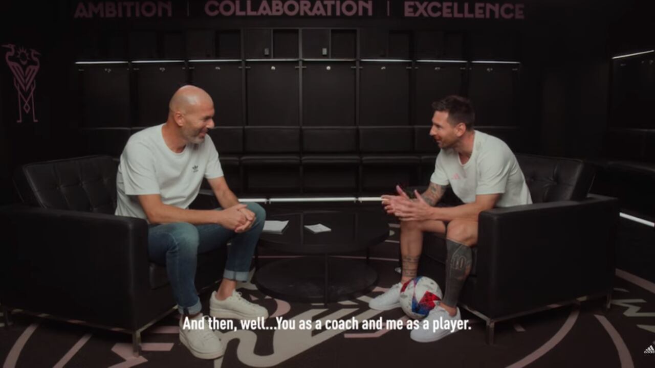 Messi y Zidane compartieron en charla inédita