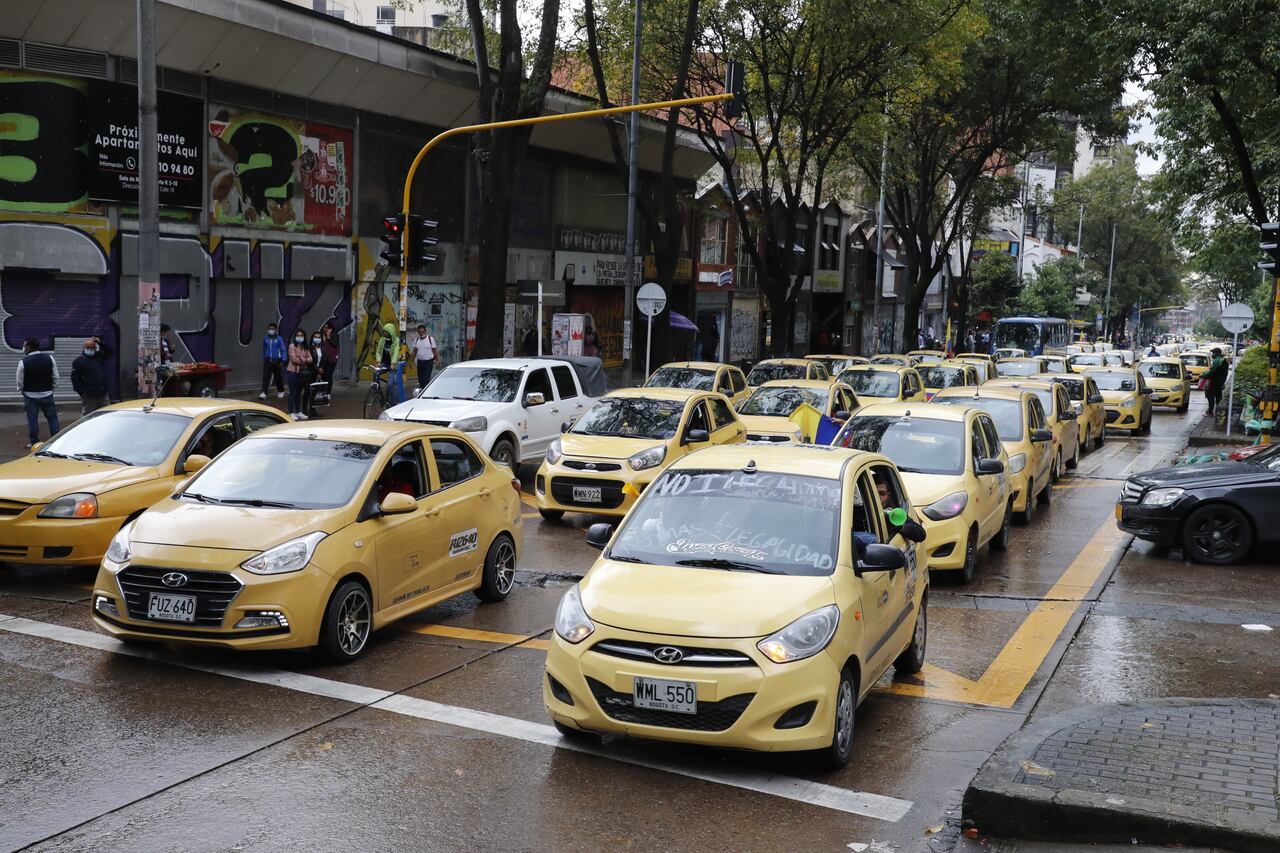 PARO NACIONAL TAXISTAS Cra 19 con 3