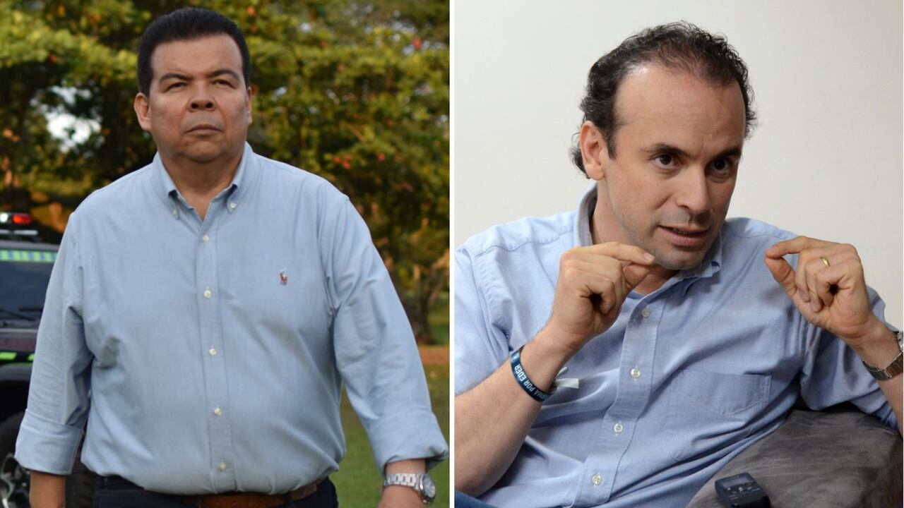 Alejandro Eder y Roberto Ortiz, candidatos a la Alcaldía de Cali.