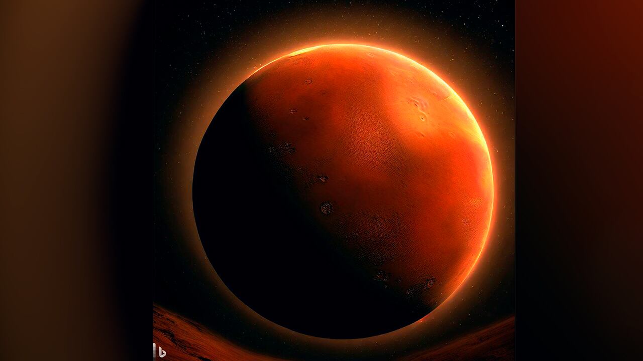 Ilustración de planeta Marte