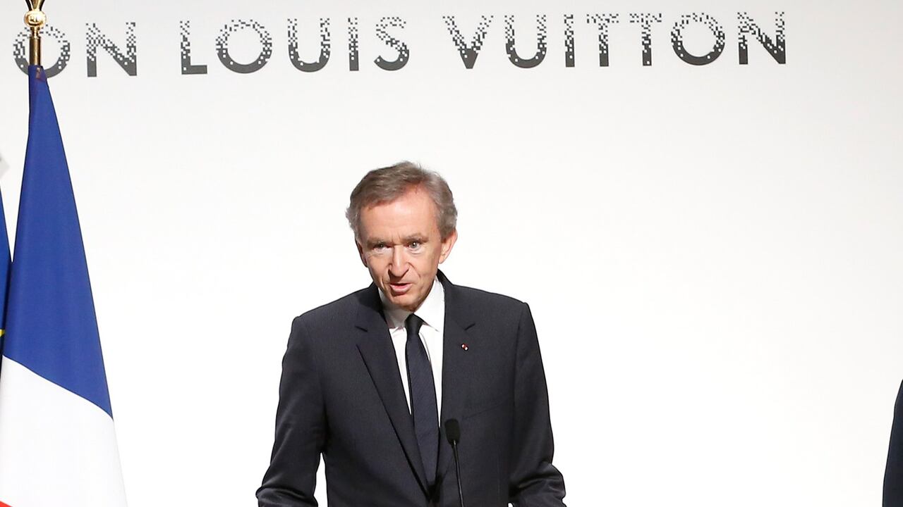 Bernard Arnault, CEO de la marca de lujo Louis Vuitton. Getty