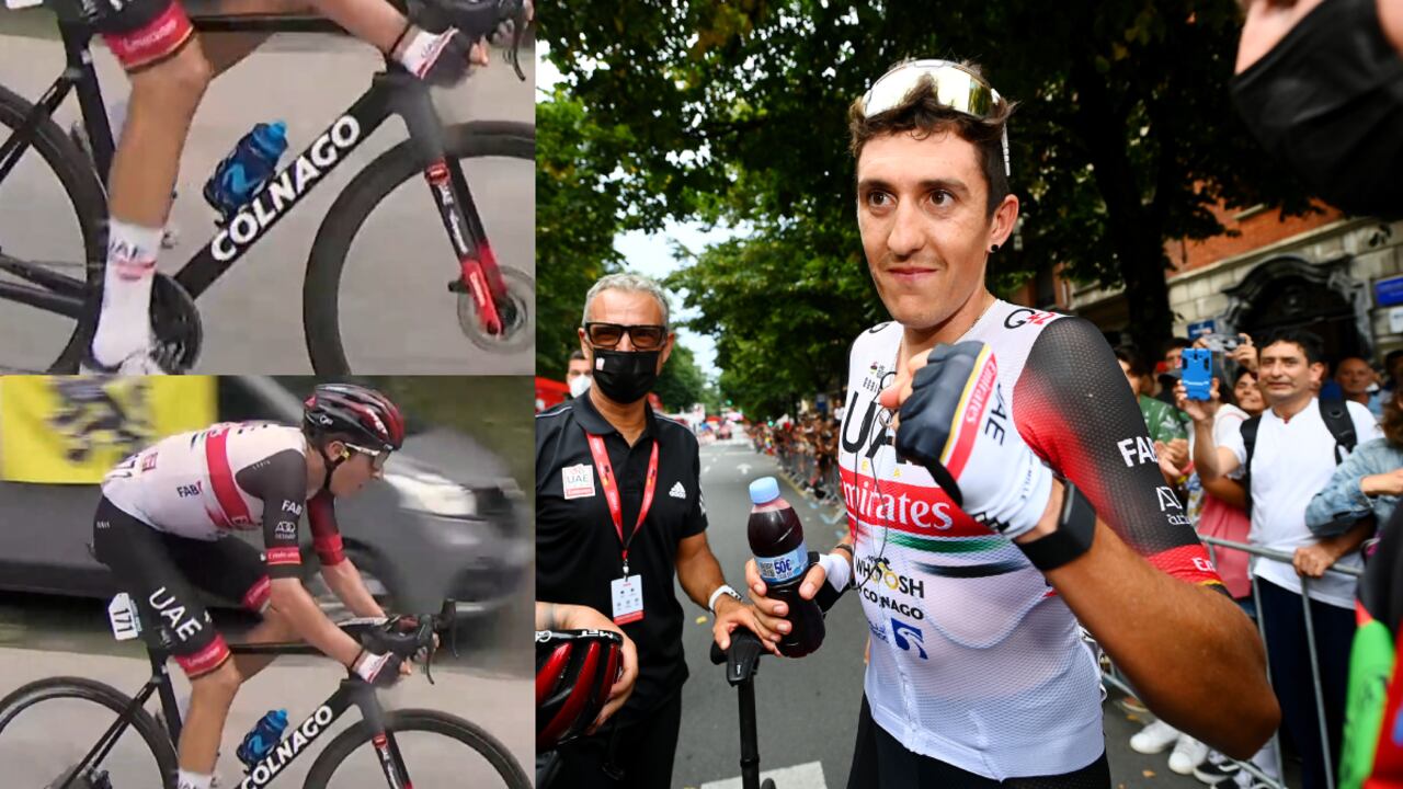Marc Soler, ganador etapa 5 Vuelta a España 2022. Foto: Getty Images/Tim de Waele//Captura de pantalla Twitter (@OutOfCycling)